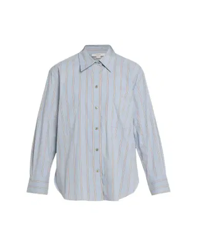 Vince Stripe Button-Front Shirt | Thumbnail 1 Vince Stripe Button-Front Shirt | Thumbnail 1