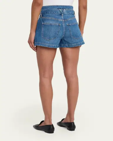 Veronica Beard Jaylen Belted Denim Shorts | Thumbnail 3 Veronica Beard Jaylen Belted Denim Shorts | Thumbnail 3