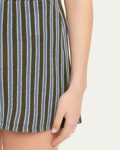 Veronica Beard Vichi Striped Cotton Shorts | Thumbnail 5 Veronica Beard Vichi Striped Cotton Shorts | Thumbnail 5