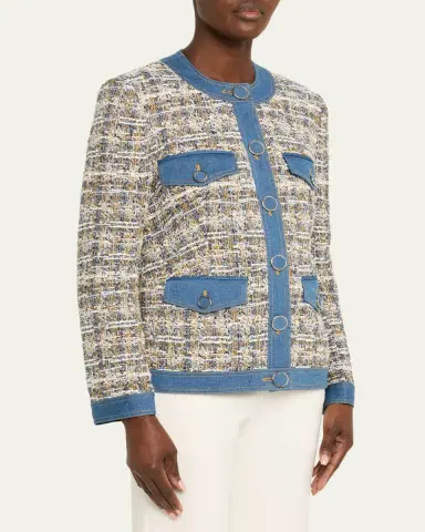 Veronica Beard Ainslie Tailored Tweed Jacket | Thumbnail 4 Veronica Beard Ainslie Tailored Tweed Jacket | Thumbnail 4