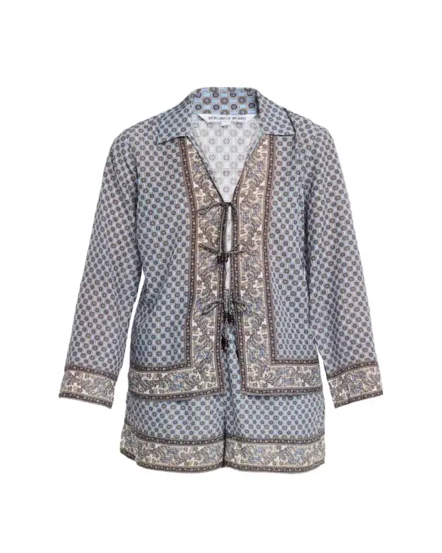 Eva Scarf-Print Tie Blouse Eva Scarf-Print Tie Blouse