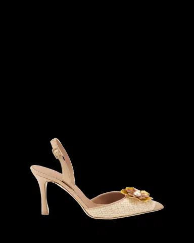 Malone Souliers 90mm Sarah Raffia Slingback Pumps | Thumbnail 2 Malone Souliers 90mm Sarah Raffia Slingback Pumps | Thumbnail 2