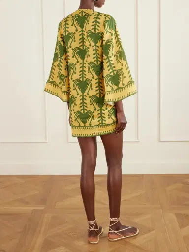 Johanna Ortiz Wild Savannah Shell-embellished Linen Mini Dress | Thumbnail 3 Johanna Ortiz Wild Savannah Shell-embellished Linen Mini Dress | Thumbnail 3