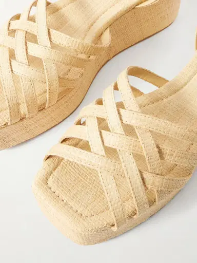 Loeffler Randall Channing Raffia Platform Wedge Sandals | Thumbnail 5 Loeffler Randall Channing Raffia Platform Wedge Sandals | Thumbnail 5
