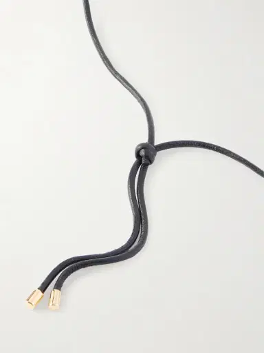 Jennifer Fisher Dagger Gold-plated, Quartz And Leather Necklace | Thumbnail 3 Jennifer Fisher Dagger Gold-plated, Quartz And Leather Necklace | Thumbnail 3