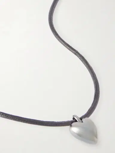 Jennifer Fisher Puffy Heart Silver-plated And Leather Choker | Thumbnail 4 Jennifer Fisher Puffy Heart Silver-plated And Leather Choker | Thumbnail 4