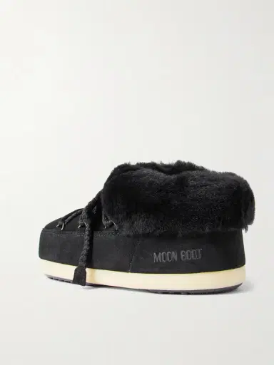 Moon Boot Evx Shearling-trimmed Suede Ankle Boots | Thumbnail 3 Moon Boot Evx Shearling-trimmed Suede Ankle Boots | Thumbnail 3