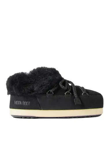 Moon Boot Evx Shearling-trimmed Suede Ankle Boots | Thumbnail 1 Moon Boot Evx Shearling-trimmed Suede Ankle Boots | Thumbnail 1