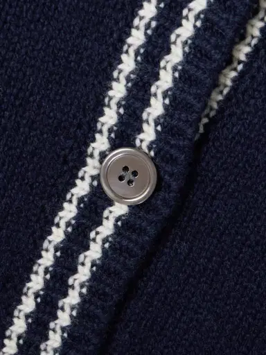 Daughter Saoirse Sailor Striped Wool Cardigan | Thumbnail 4 Daughter Saoirse Sailor Striped Wool Cardigan | Thumbnail 4