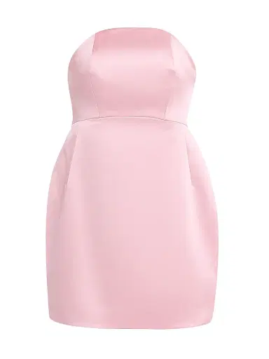 Et Ochs Women's Jaxon Satin Strapless Minidress - Light Pink | Thumbnail 1 Et Ochs Women's Jaxon Satin Strapless Minidress - Light Pink | Thumbnail 1
