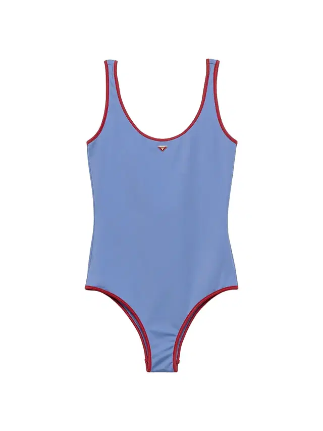 Women's Jersey One-Piece Swimsuit - Blue Women's Jersey One-Piece Swimsuit - Blue