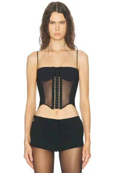 HAELO Layered Lace Up Corset Top | Thumbnail 3 HAELO Layered Lace Up Corset Top | Thumbnail 3