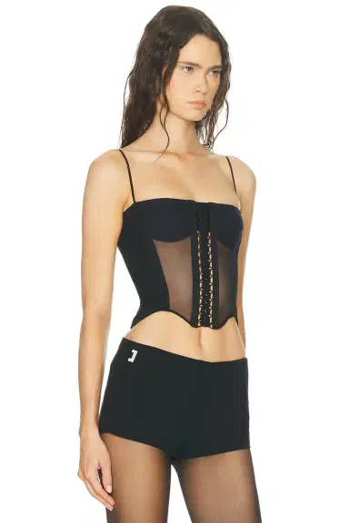 HAELO Layered Lace Up Corset Top | Thumbnail 4 HAELO Layered Lace Up Corset Top | Thumbnail 4