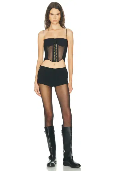 HAELO Layered Lace Up Corset Top | Thumbnail 6 HAELO Layered Lace Up Corset Top | Thumbnail 6