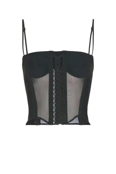 HAELO Layered Lace Up Corset Top | Thumbnail 7 HAELO Layered Lace Up Corset Top | Thumbnail 7