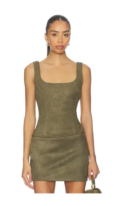 superdown Patsie Faux Suede Top | Thumbnail 1 superdown Patsie Faux Suede Top | Thumbnail 1
