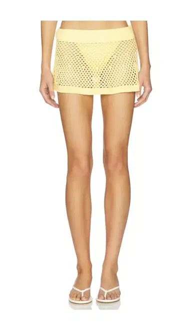 Frankies Bikinis Adaline Crochet Mini Skirt | Thumbnail 1 Frankies Bikinis Adaline Crochet Mini Skirt | Thumbnail 1