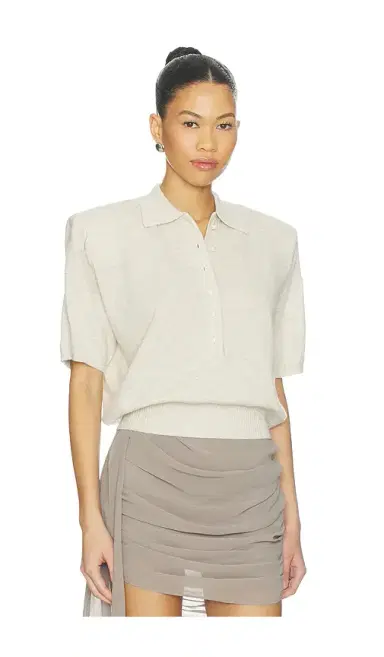 ROTATE Knitted Polo Top | Thumbnail 2 ROTATE Knitted Polo Top | Thumbnail 2