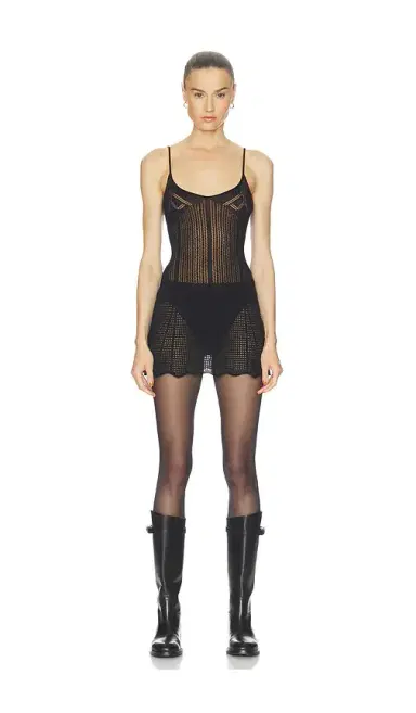 HAELO Pointelle Mini Dress | Thumbnail 1 HAELO Pointelle Mini Dress | Thumbnail 1