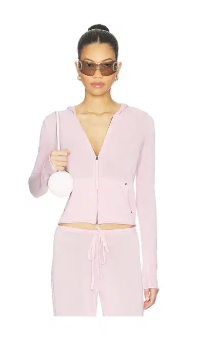 Frankies Bikinis Atlas Knit Hoodie | Thumbnail 1 Frankies Bikinis Atlas Knit Hoodie | Thumbnail 1