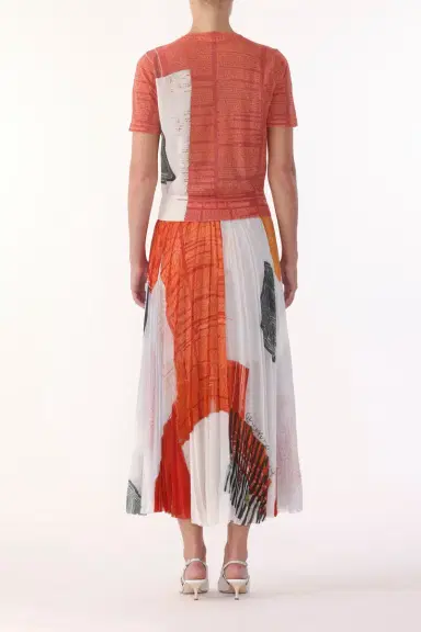 Jason Wu Collection SHORT SLEEVE KNIT TOP WITH CAT PAWS ARTWORK BY ROBERT RAUSCHENBERG | Thumbnail 4 Jason Wu Collection SHORT SLEEVE KNIT TOP WITH CAT PAWS ARTWORK BY ROBERT RAUSCHENBERG | Thumbnail 4