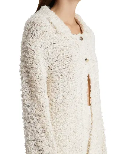 Khaite Women's Jannae Boucle-Knit Cardigan - | Thumbnail 5 Khaite Women's Jannae Boucle-Knit Cardigan - | Thumbnail 5