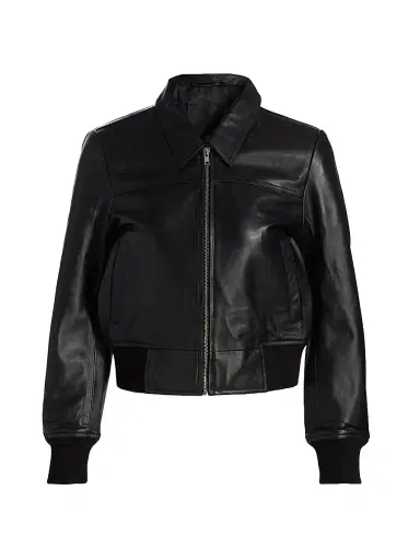 R13 Women's Berlin Leather Bomber Jacket | Thumbnail 1 R13 Women's Berlin Leather Bomber Jacket | Thumbnail 1