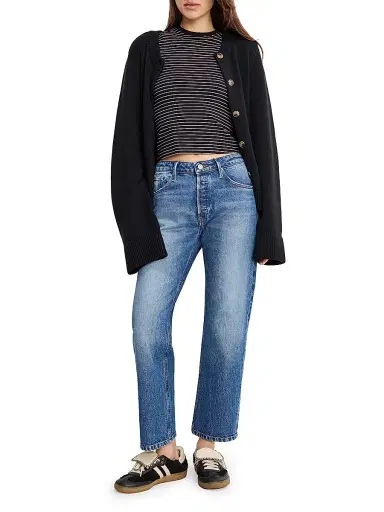 GOOD AMERICAN Women's Straight-Leg Ankle-Length Jeans | Thumbnail 2 GOOD AMERICAN Women's Straight-Leg Ankle-Length Jeans | Thumbnail 2