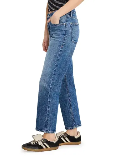 GOOD AMERICAN Women's Straight-Leg Ankle-Length Jeans | Thumbnail 4 GOOD AMERICAN Women's Straight-Leg Ankle-Length Jeans | Thumbnail 4