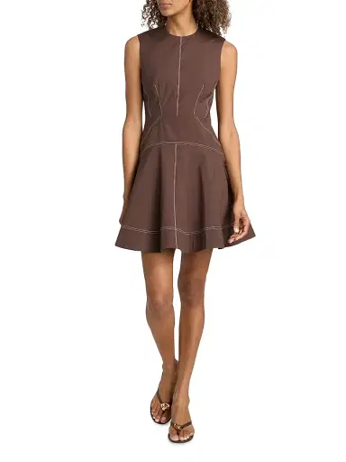 Veronica Beard Women's Karrigan Cotton Minidress | Thumbnail 2 Veronica Beard Women's Karrigan Cotton Minidress | Thumbnail 2
