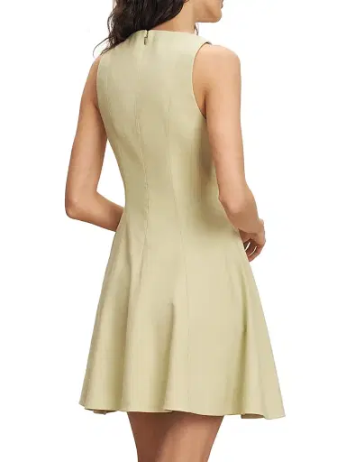 Veronica Beard Women's Steiner Button-Front Minidress - Pistachio | Thumbnail 5 Veronica Beard Women's Steiner Button-Front Minidress - Pistachio | Thumbnail 5