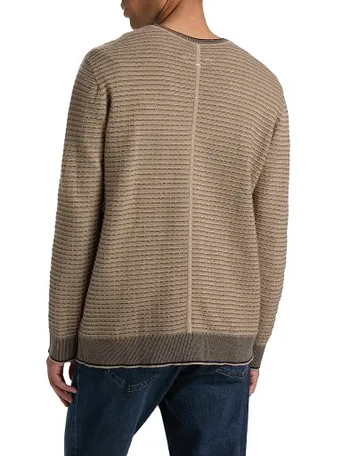 rag & bone Men's Harvey Striped Crewneck Sweater - Winter Grey | Thumbnail 5 rag & bone Men's Harvey Striped Crewneck Sweater - Winter Grey | Thumbnail 5
