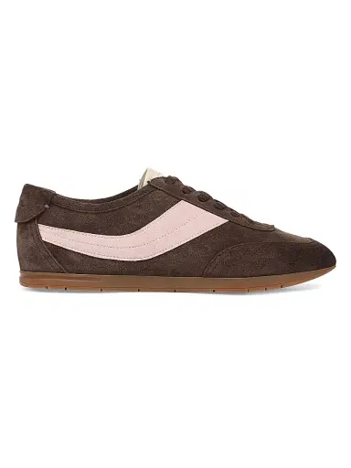 Vince Women's LA Runner Suede Slip-On Sneakers - Dark Mocha | Thumbnail 1 Vince Women's LA Runner Suede Slip-On Sneakers - Dark Mocha | Thumbnail 1