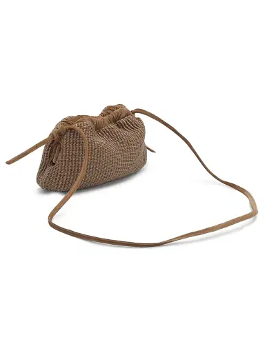 Mansur Gavriel Women's Cloud Mini Raffia Clutch - Anise | Thumbnail 6 Mansur Gavriel Women's Cloud Mini Raffia Clutch - Anise | Thumbnail 6