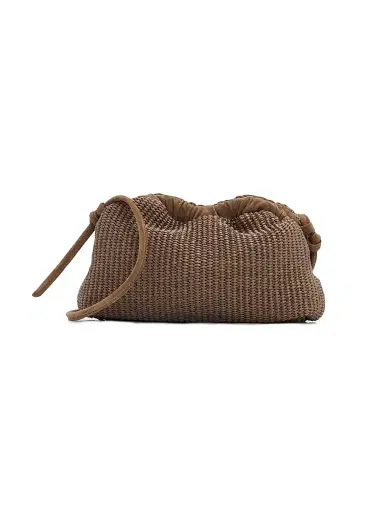 Mansur Gavriel Women's Cloud Mini Raffia Clutch - Anise | Thumbnail 1 Mansur Gavriel Women's Cloud Mini Raffia Clutch - Anise | Thumbnail 1