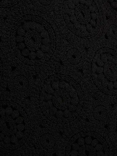 Frame Women's Crochet Cotton Sheath Minidress - Black - Size Large | Thumbnail 7 Frame Women's Crochet Cotton Sheath Minidress - Black - Size Large | Thumbnail 7