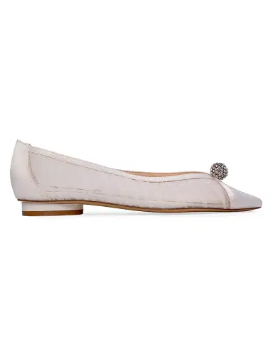 Anne Barge Women's Sabine Tulle Flats - White Tulle - Size 12 | Thumbnail 1 Anne Barge Women's Sabine Tulle Flats - White Tulle - Size 12 | Thumbnail 1