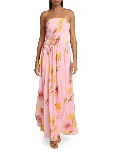 As It May Women's Emilia Strapless Woven Gown - Daffodil Blooms | Thumbnail 2 As It May Women's Emilia Strapless Woven Gown - Daffodil Blooms | Thumbnail 2