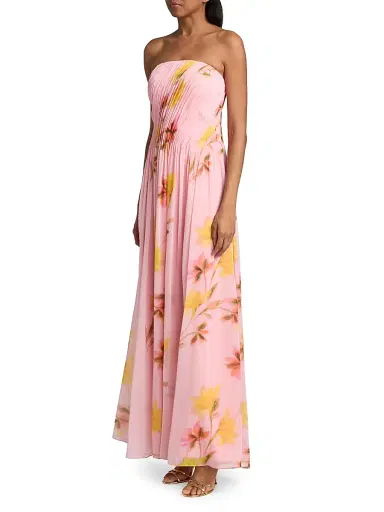 As It May Women's Emilia Strapless Woven Gown - Daffodil Blooms | Thumbnail 4 As It May Women's Emilia Strapless Woven Gown - Daffodil Blooms | Thumbnail 4