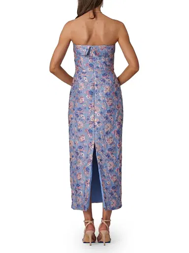 Shoshanna Women's Callie Floral Strapless Cocktail Dress - Lilac Multi | Thumbnail 3 Shoshanna Women's Callie Floral Strapless Cocktail Dress - Lilac Multi | Thumbnail 3