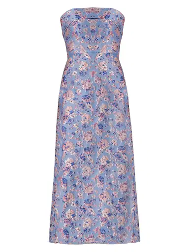 Shoshanna Women's Callie Floral Strapless Cocktail Dress - Lilac Multi | Thumbnail 1 Shoshanna Women's Callie Floral Strapless Cocktail Dress - Lilac Multi | Thumbnail 1