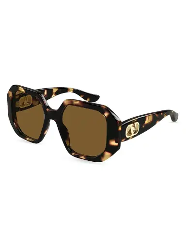 Valentino Garavani Women's Vain Bold 55MM Geometric Sunglasses - Brown | Thumbnail 1 Valentino Garavani Women's Vain Bold 55MM Geometric Sunglasses - Brown | Thumbnail 1