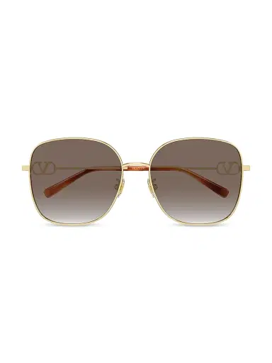Valentino Garavani Women's 59MM Square Sunglasses - Gold Brown | Thumbnail 2 Valentino Garavani Women's 59MM Square Sunglasses - Gold Brown | Thumbnail 2