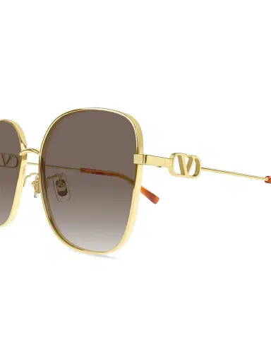 Valentino Garavani Women's 59MM Square Sunglasses - Gold Brown | Thumbnail 3 Valentino Garavani Women's 59MM Square Sunglasses - Gold Brown | Thumbnail 3