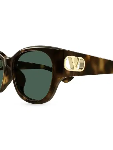 Valentino Garavani Women's Vain Light 55MM Square Sunglasses - Brown Green | Thumbnail 3 Valentino Garavani Women's Vain Light 55MM Square Sunglasses - Brown Green | Thumbnail 3