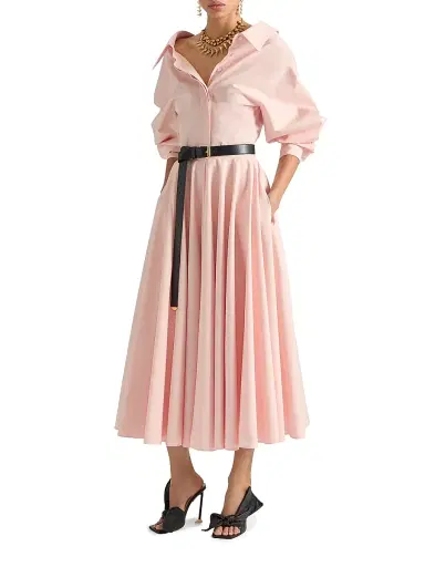 Givenchy Women's Slashed Shirt in Poplin - Silk Pink - Size 12 | Thumbnail 2 Givenchy Women's Slashed Shirt in Poplin - Silk Pink - Size 12 | Thumbnail 2