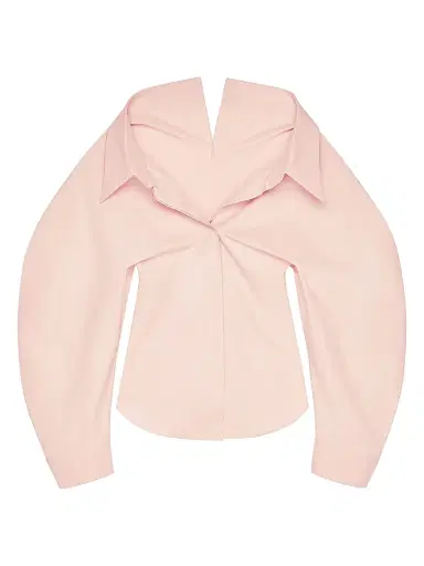 Givenchy Women's Slashed Shirt in Poplin - Silk Pink - Size 12 | Thumbnail 1 Givenchy Women's Slashed Shirt in Poplin - Silk Pink - Size 12 | Thumbnail 1
