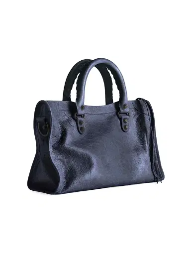 Balenciaga Women's Le City Small Top Handle Bag - Dark Maree | Thumbnail 5 Balenciaga Women's Le City Small Top Handle Bag - Dark Maree | Thumbnail 5