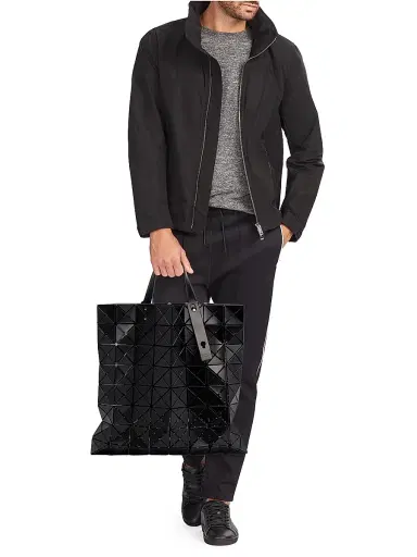 Bao Bao Issey Miyake Men's Lucent Matte Tote Bag - Matte Black | Thumbnail 2 Bao Bao Issey Miyake Men's Lucent Matte Tote Bag - Matte Black | Thumbnail 2