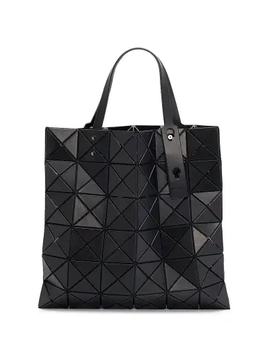Bao Bao Issey Miyake Men's Lucent Matte Faux-Leater Tote Bag - Matte Black | Thumbnail 1 Bao Bao Issey Miyake Men's Lucent Matte Faux-Leater Tote Bag - Matte Black | Thumbnail 1